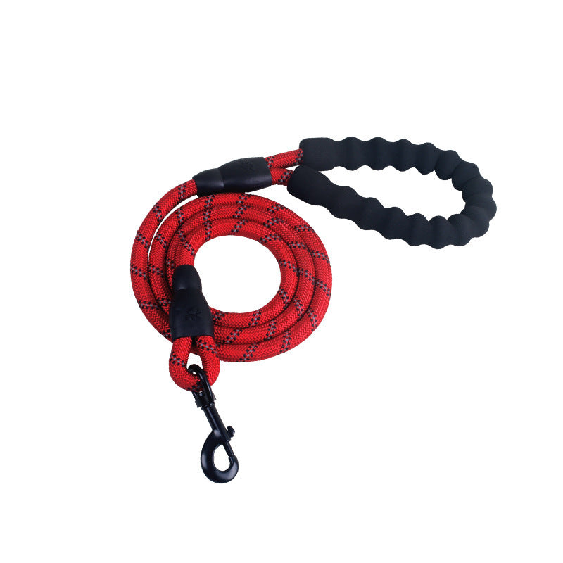 Reflective Nylon Dog Leash – Strong, Safe & Comfortable Rope for Walking and Training